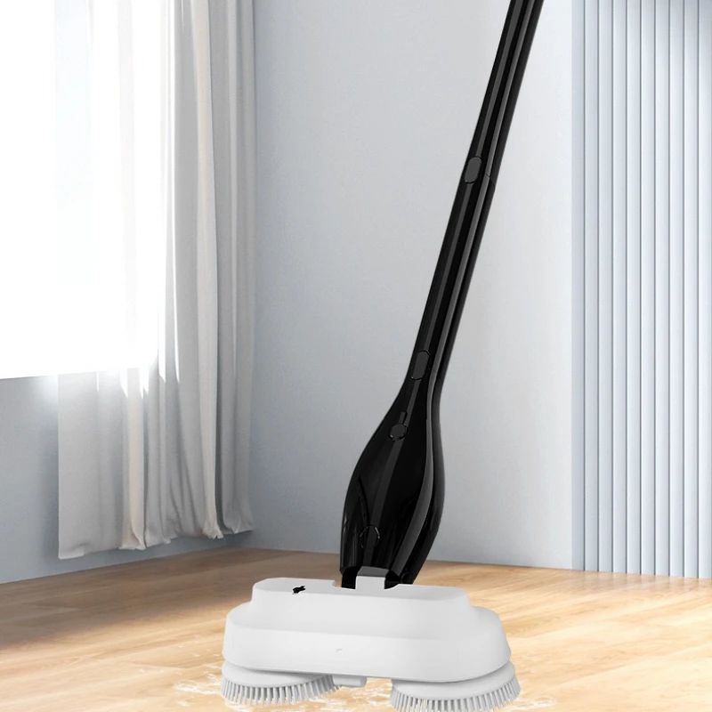Electric hand-held cleaning kitchen double brush disc cleaning brush multi-function liquid spray drag