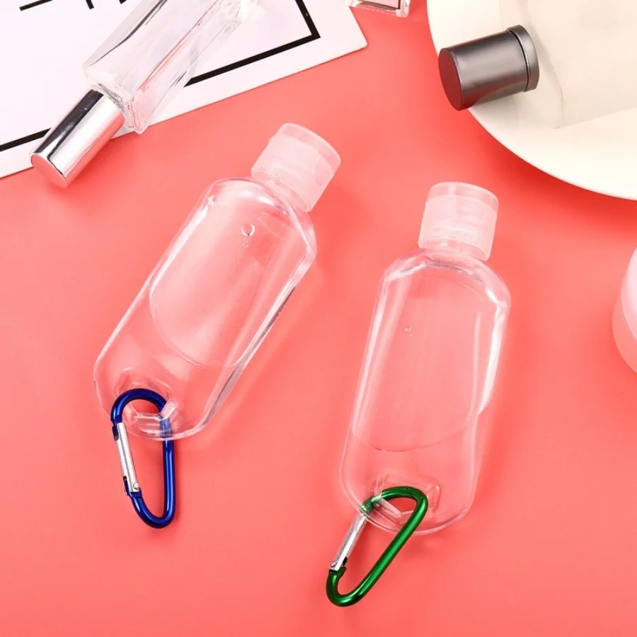 1-5 قطعة السفر البلاستيك واضح المفاتيح زجاجات 50 مللي مانعة للتسرب فارغة ضغط الحاويات غطاء الوجه لمستحضرات التجميل مستلزمات التجميل السوائل #3