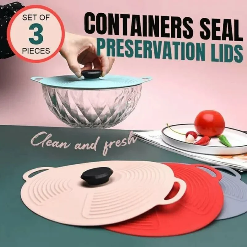 

Containers Seal Preservation Lids Airtight Food Wrap Covers Keeping Silicone Cover Stretch Fresh Seal Bowl Stretchy Wrap Cover