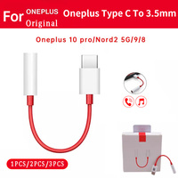 Original Oneplus 10 pro r 9 8 7t Pro 7 9r 8t Nord  Usb Type C To 3.5 mm Headphone Jack Adapter Audio Aux Cable oppo realme vivo