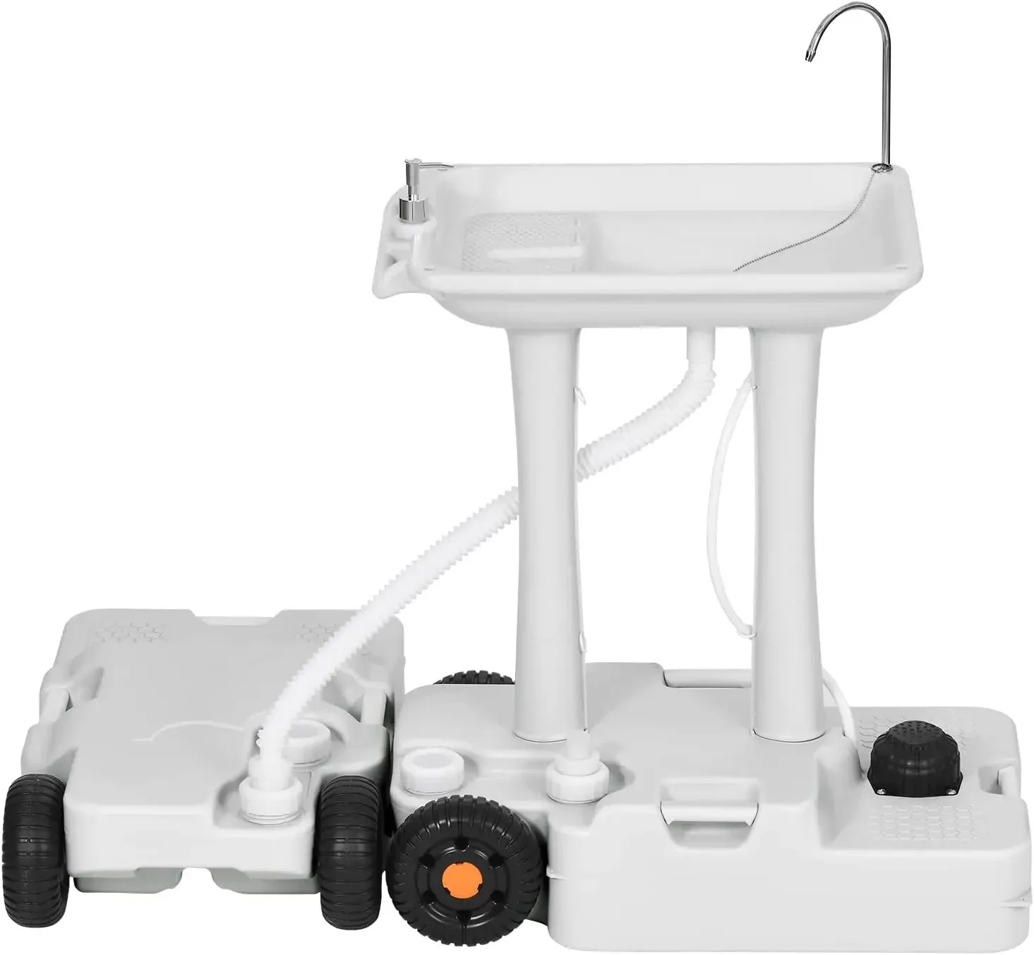 Portable Hand Wash Stand Camping Sink Hand Washing Station New HDPE Foot Pump Water Tank Camping Sink