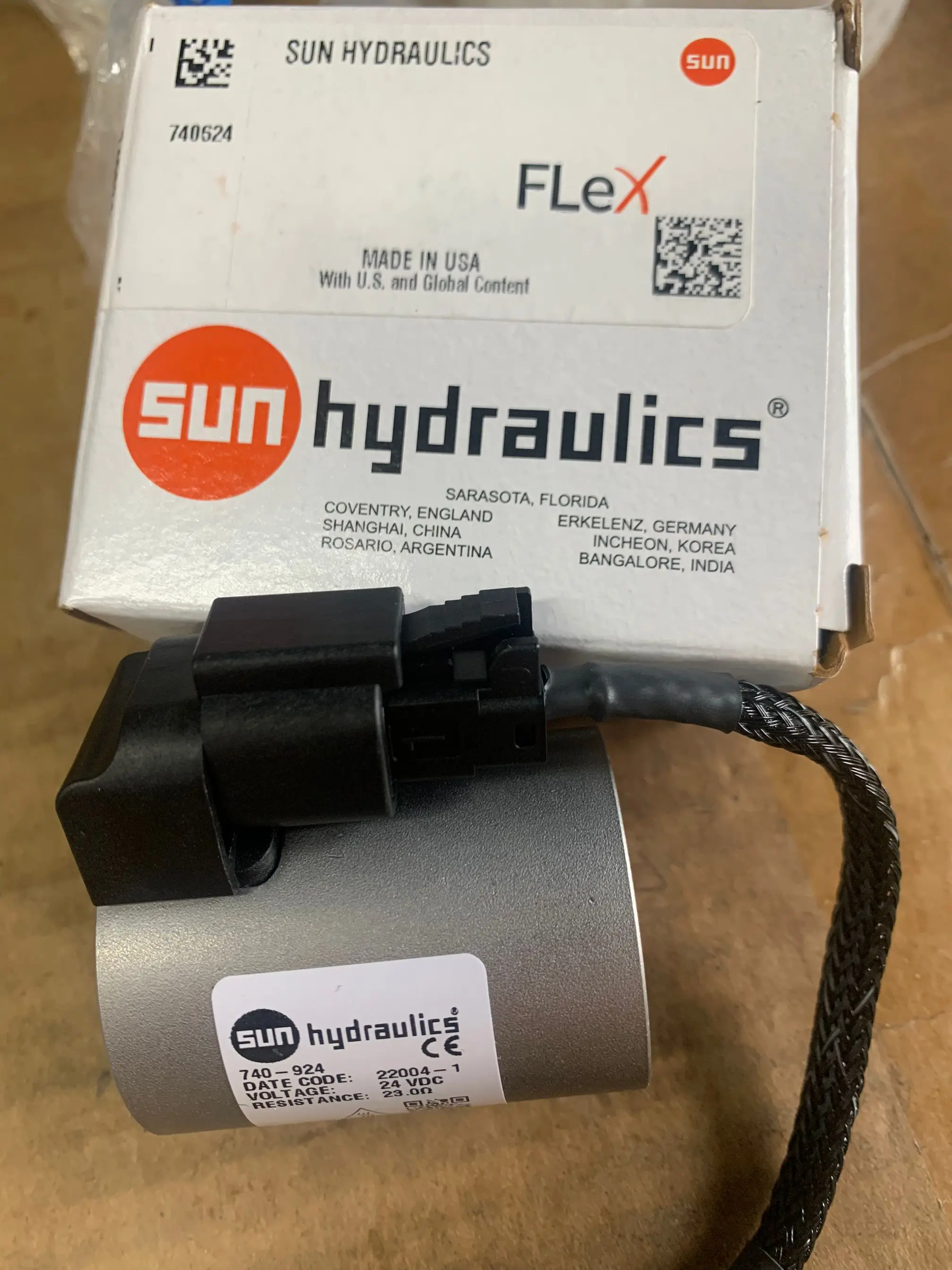 740-224  770-624  740-924   740924L 740-924L 740-924-L 740924-L SUN HYDRAULICS ORIGIN 740 Series, 24 VDC, High-power Coil