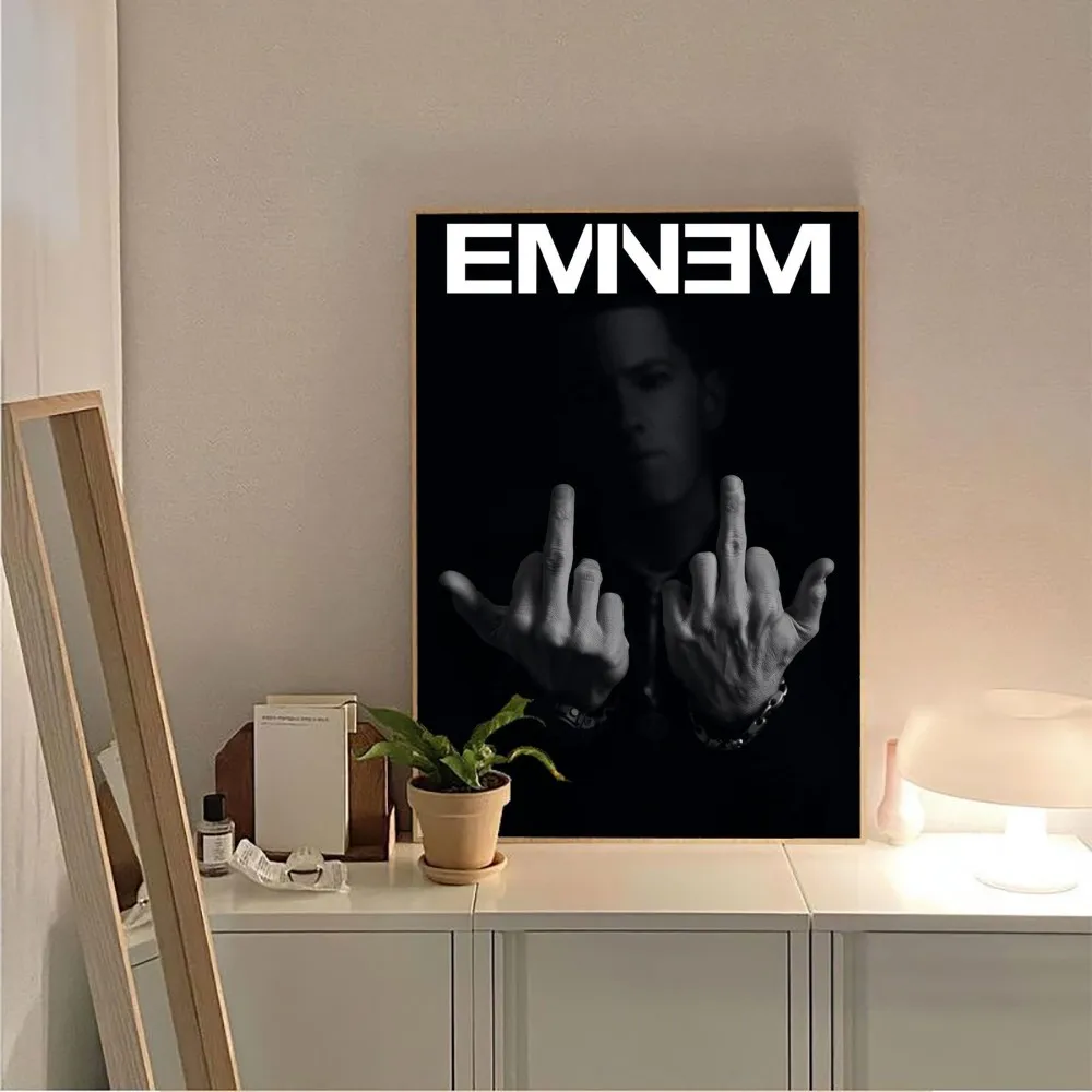 Eminem 8 Mile Hip Hop Rapper Singer Poster Poster Kraft Club Bar Paper Vintage Poster Wall Art Painting Bedroom Study Stickers