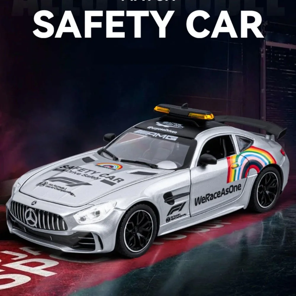 

1:24 GTR Модель спортивного автомобиля Игрушки из сплава Литые под давлением ONE Суперкары Звук Свет Открытые двери Гоночные транспортные средства для мальчиков Подарки