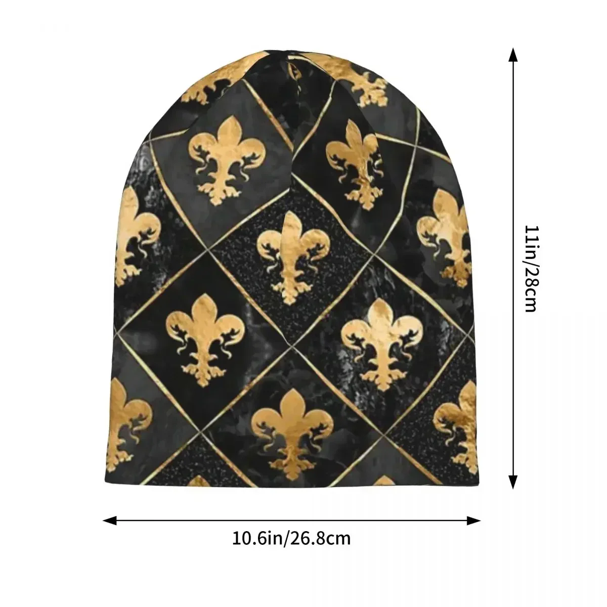 Florence Fleur De Lis Lily Flower Symbol Flag Skullies Beanies Hats Warm Outdoor Cap Knitted Bonnet Caps for Men Women Adult