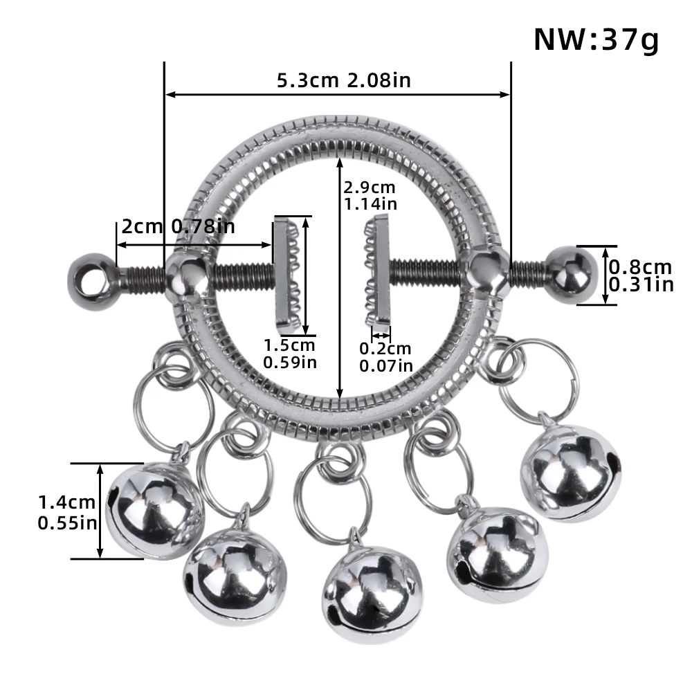 QKKQ Female Bondage Nipple Clamp Women Restraints Breast Clip Nipples Massage Flirting Erotic Toys Adult Toy For Couple Pleasure