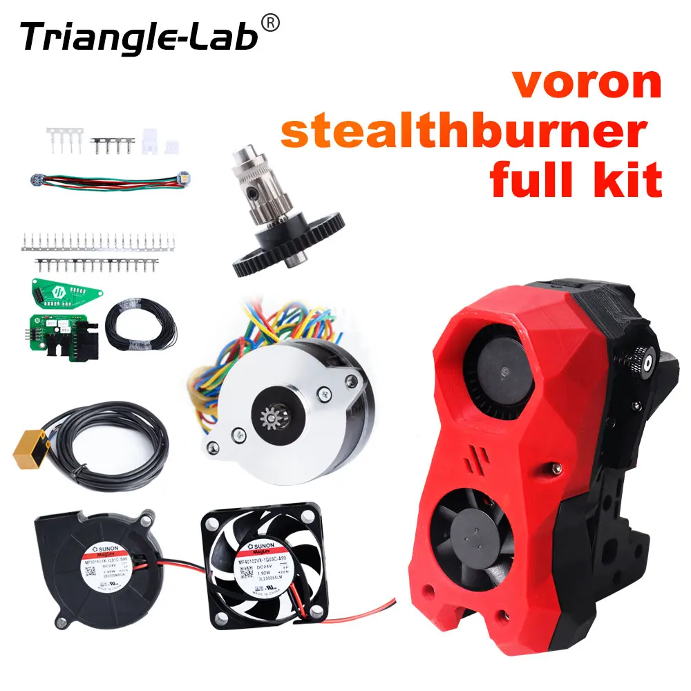 Trianglelab High quality voron stealthburner fullkit 4.0 3D Printer Trident Switchwire 3d printer VORON 2.4 Extruder 10T MOTOR