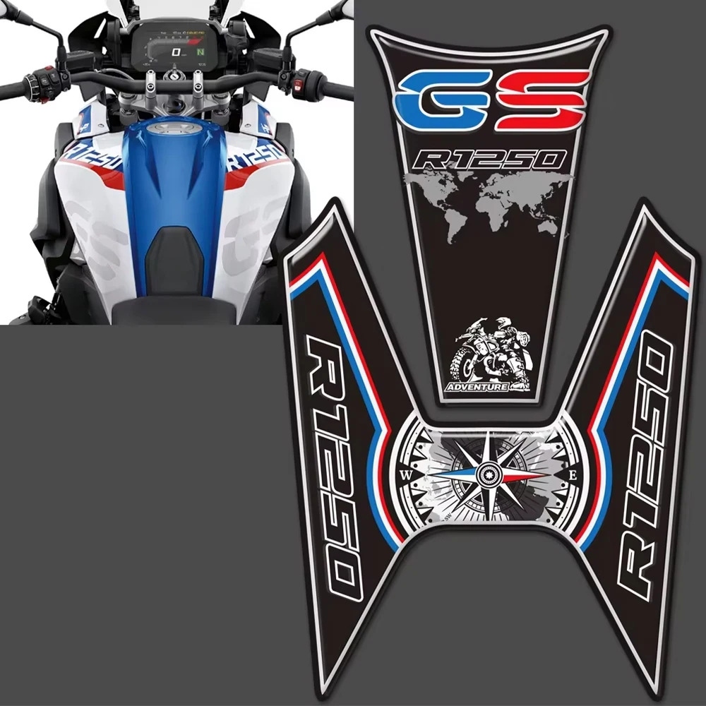

Motorcycle Stickers For BMW R1250GS R1250 1250 R 1250 GS ADV Adventure Tank Pad Gas Fuel Oil Kit Protector Windscreen Decals
