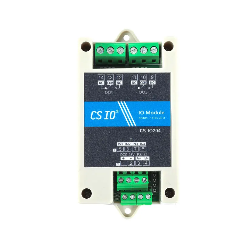 CSIO-204D Serial Relay isolation RS485 Modbus 2Al (input 4-20mA)+2DO(Relay Nommal Open)