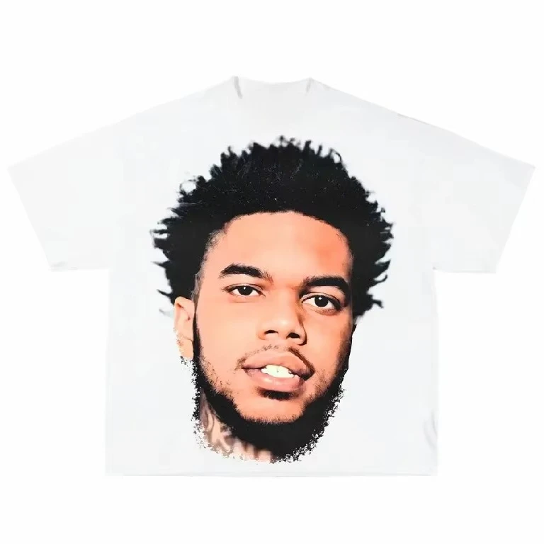 تي شيرت على الموضة الأمريكية Y2K ملابس رجالي على الطراز القوطي مطبوع عليها رسومات كبيرة الحجم تي شيرت قطني بأكمام قصيرة موضة الاتجاه #4