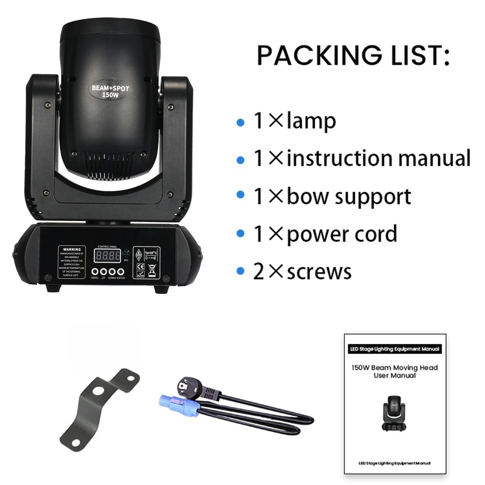 150 واط تتحرك رئيس LED أضواء 18Prism DMX ديسكو المحمول الروبوتية ضوء شعاع DJ تأثير المرحلة الإضاءة لشريط ملهى ليلي #6