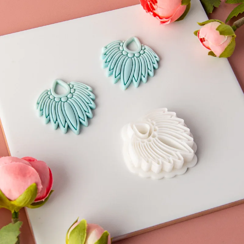 Soft Ceramic Earrings Clay Mold Creative Graphics Jewelry Pendant Cutting Mould Handmade Baking Tools