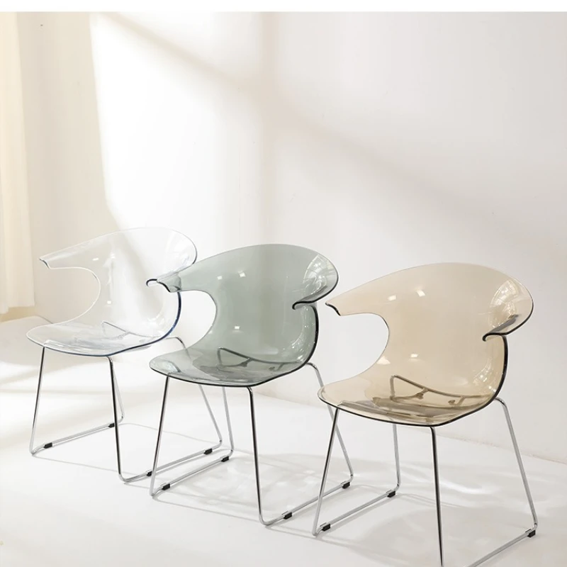 

Transparent dining chair, acrylic, simple, restaurant chair, creativity, negotiation, leisure chair