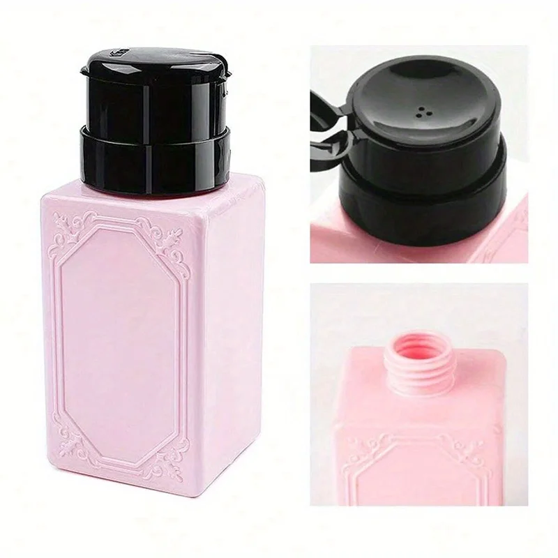 200ml Empty Pump Dispenser Liquid UV Gel Polish Nail Art Polish Clean Bottle Polish Cleanser Remover Bottle