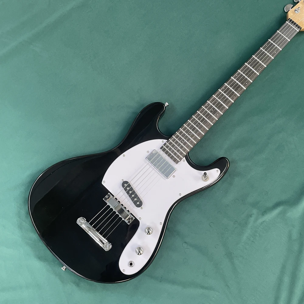 6-string electric guitar, with a maple headstock and dual-coil pickups, thick-sounding guitars, 22-fret electric guitarra