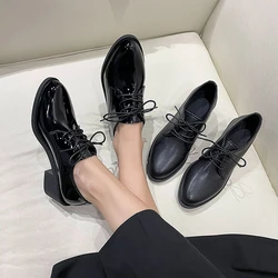 New Women's Loafers Pointed Toe Flat Shoes for Women Patent Leather Shallow Mouth Commuter Daily Casual Shoes Zapatos De Mujer