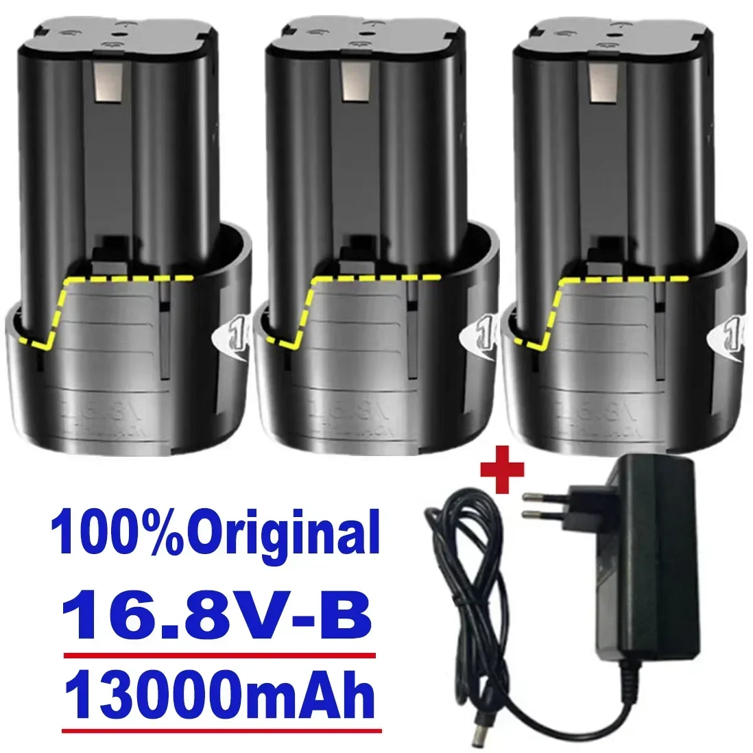 100%New16.8V.13000mah.herramientas.electricas de.bateria,taladro rechargeable.para.destornillador.inalambrico.