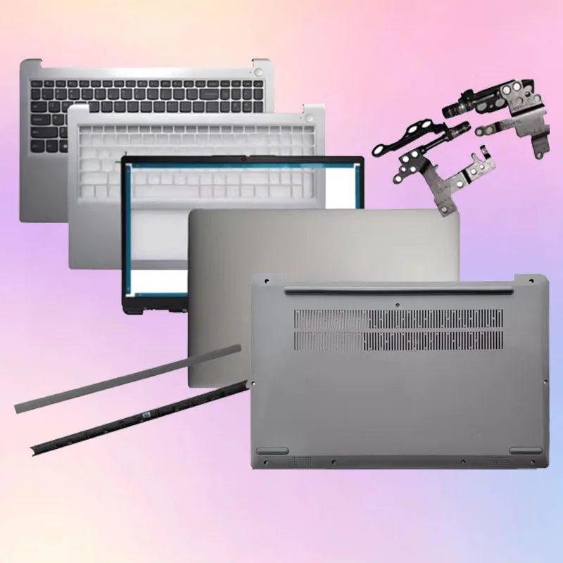 New For Lenovo IdeaPad 1 15ADA7 15AMN7 2022 Laptops LCD Back Cover/Front Panel/Axle Cover Silver Gray Palm bottom cover keyboard
