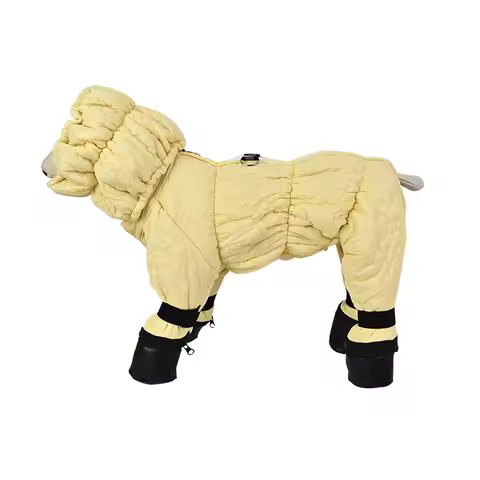 Thicken Warm Dog Clothes Winter Dog Jumpsuit Shoes Pomeranian Poodle Bichon Frise Schnauzer Clothing Boy Girl Pet Clothing Coat