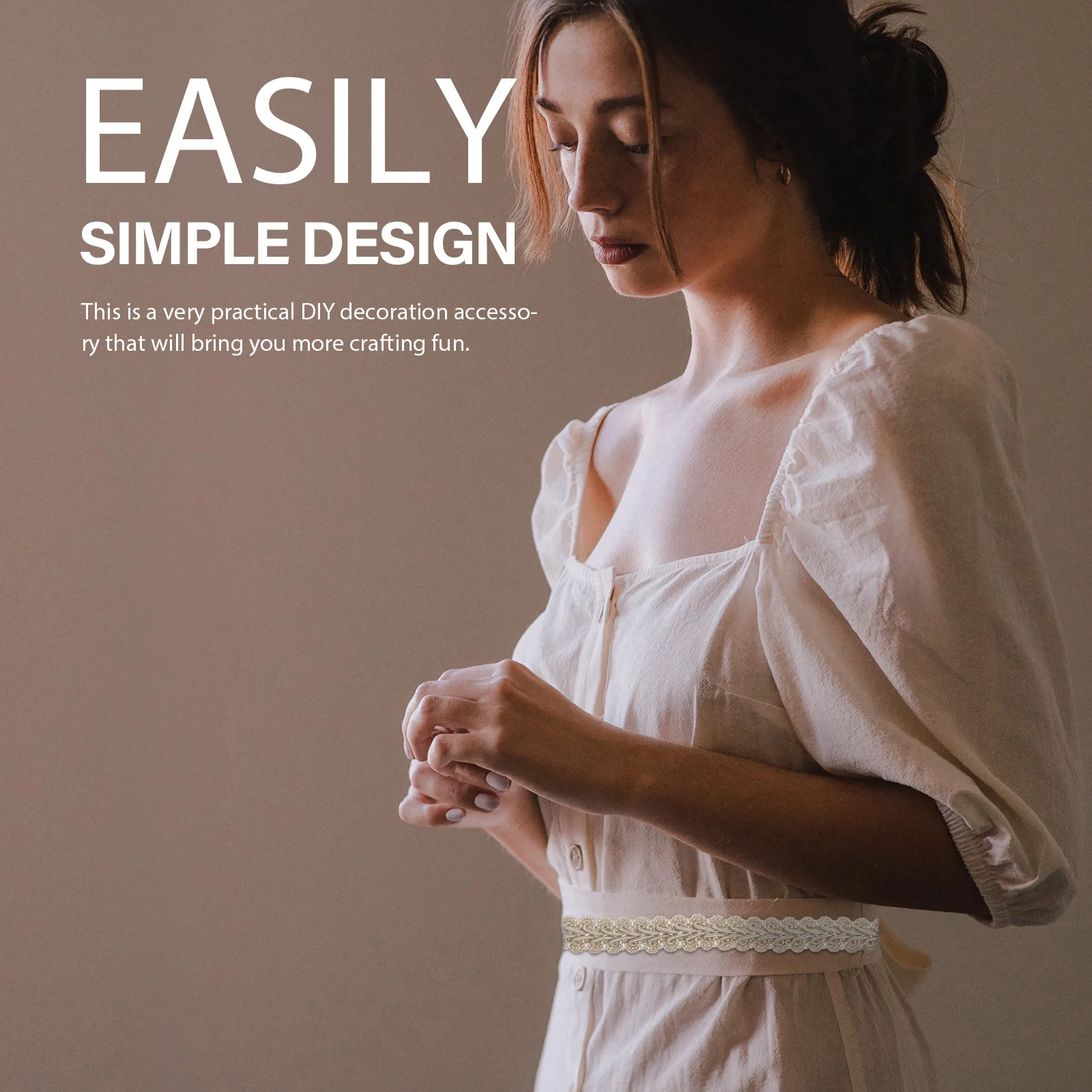 

1 Roll Polyester Wavy Lace Braid Trim Durable DIY Garment Edging Pelmet Curtain Decorative Trim DIY Curtain Edges