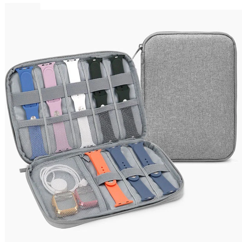 Uhrenarmband-Box für Apple Watch Armband-Etui Datenkabel Reise-Smartwatch-Armband Aufbewahrungstasche Uhren-Organizer – Detail 3