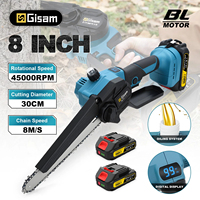 Gisam Brushless 8 inch Electric Pruning Saw Chainsaw Rechargeable Woodworking Electirc Saw Tool For makita 18v battery Pins