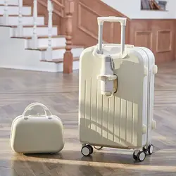 Multifunctional High Quality Luggage Online Influencer Fashion Suitcase Set Universal Silent Wheel Strong and Durable Password