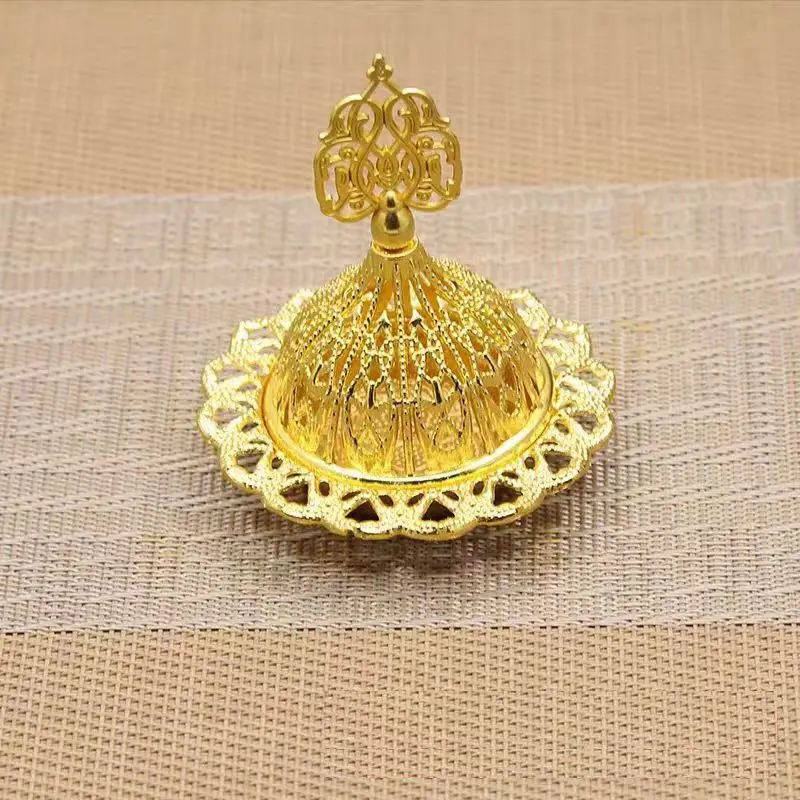 Creative Middle East Arabian Golden Tower incense burner manufacturers original thermal insulation and anti-scald incense metal