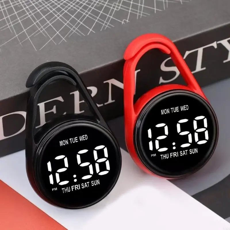 Pocket Electronic Digital Clock For Students Includes Touch screens Watch Waterproof Feature Night lights for Student Y5GB