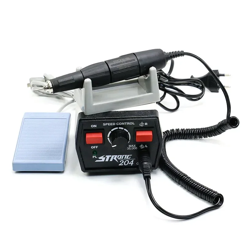 Dentals Lab micro motor 35000 Rpm Micromotor Strong 204 with micro motor handpiece 102L micromotor dentals strong