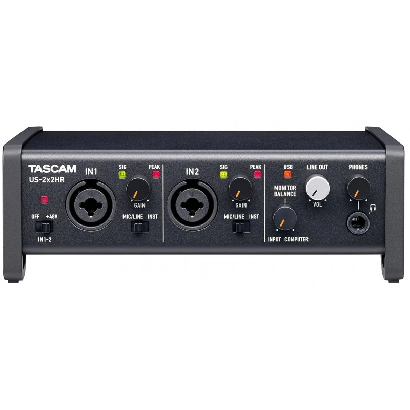 Tascam us-2x2 HR us-2x2HR High Resolution Multi-functional USB Audio Interface 2 in/2 out MIDI Interface IOS Sound Card