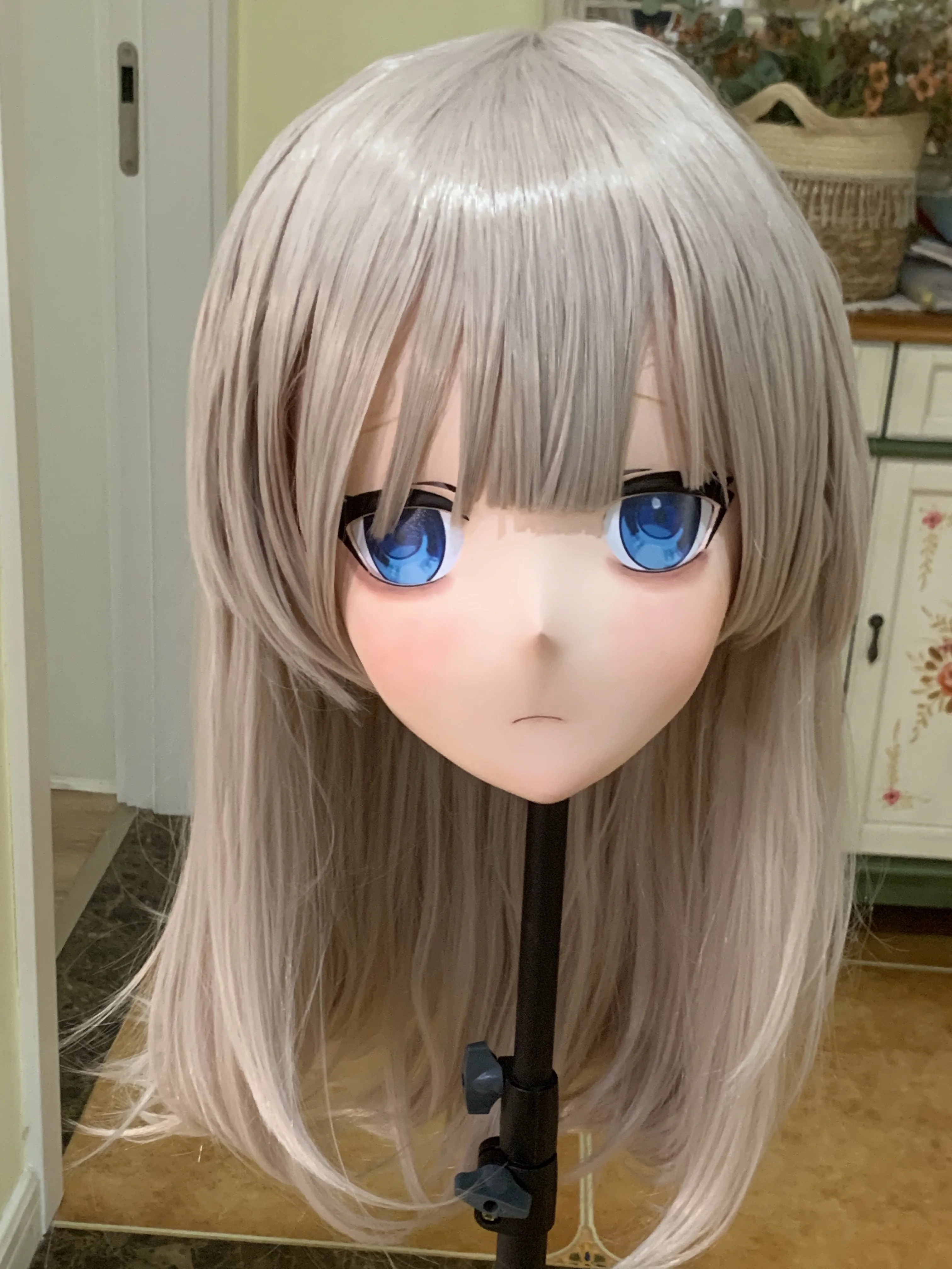 

(AL13) Customize Character ‘Ayaka‘ Female/Girl Resin Half/ Full Head With Lock Cosplay Japanese Anime Game Role Kigurumi Mask