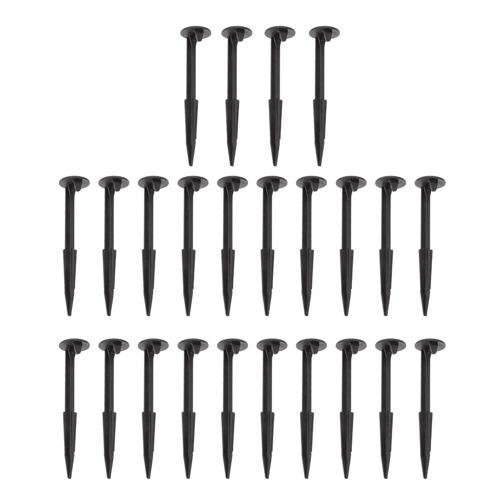 

24 Pcs Replace Ground Nail Tents Artificial Turf Pegs Plastic Lawn Inflatable Stakes