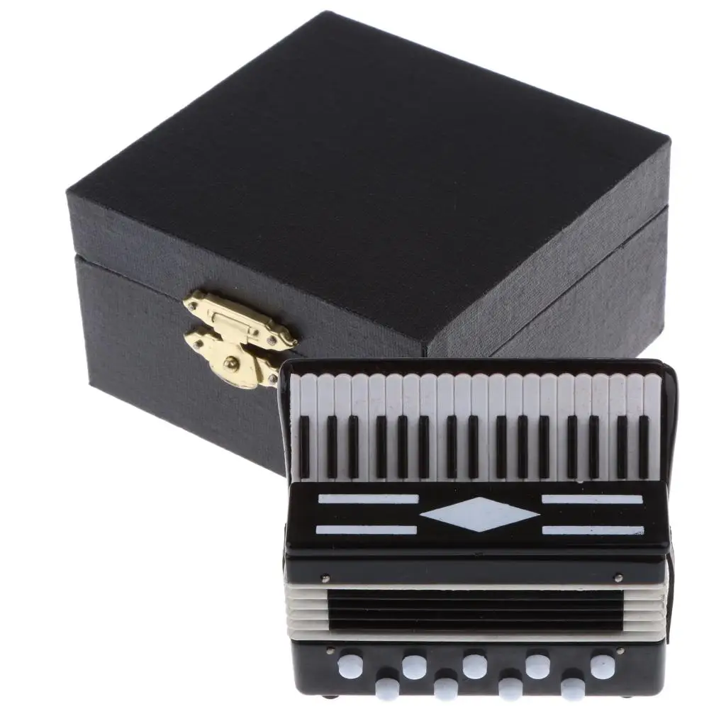 

Кукольный домик-аккордеон, миниатюрный музыкальный инструмент, винтажный стиль, масштаб 1, 12, аксессуары для декора кукольного домика