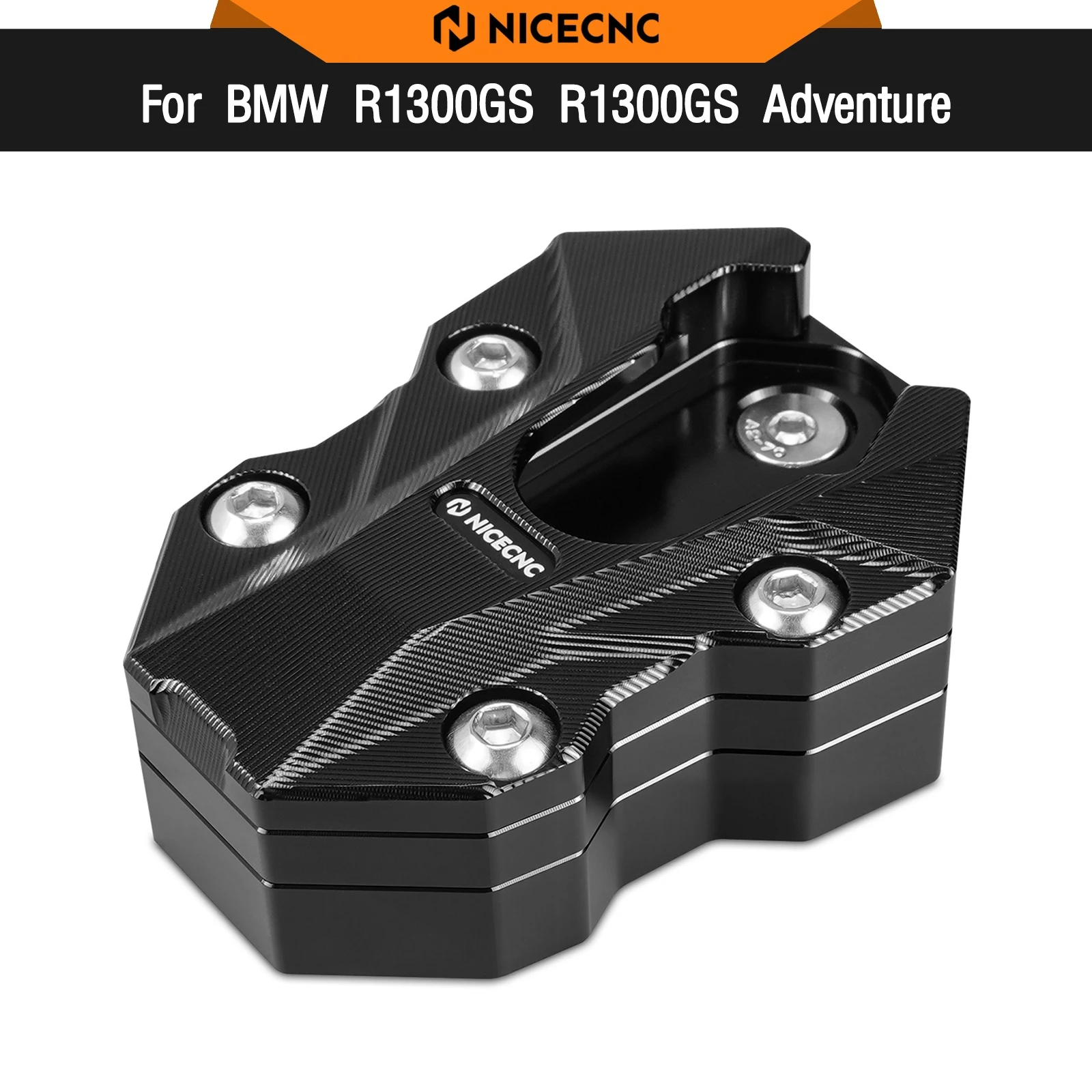 

For BMW R1300GS GSA 2024-2025 (With Adaptive Height Adjustment Suspension) Kickstand Side Stand Enlarger Pad R1300GS Adventure