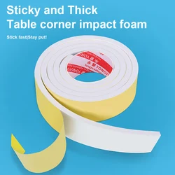 2-Meter EVA Single-Sided White Foam Tape For Door And Window Sealing Buffering Sound Insulation Shock Absorption Waterproofing