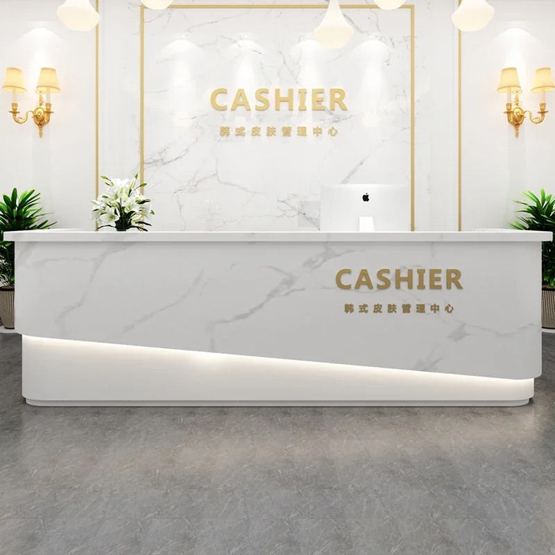 Wedding Dress Shop Cashier Beauty Salon Simple Modern Front Desk Barber Clothing Shop Reception Desk