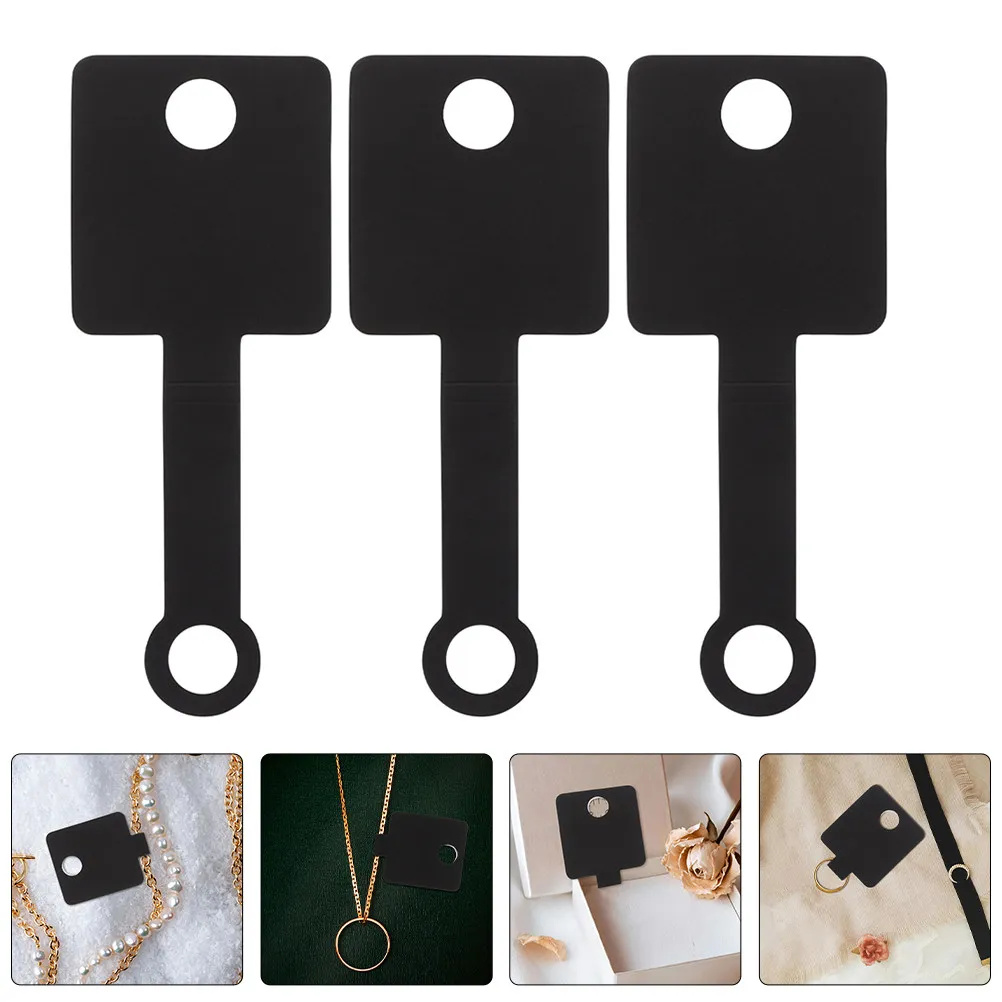 

50Pcs Self Adhesive Jewelry Display Cards Foldable for Bracelets Rings Hair Ties Jewelry Packing Retail Tags Organizer