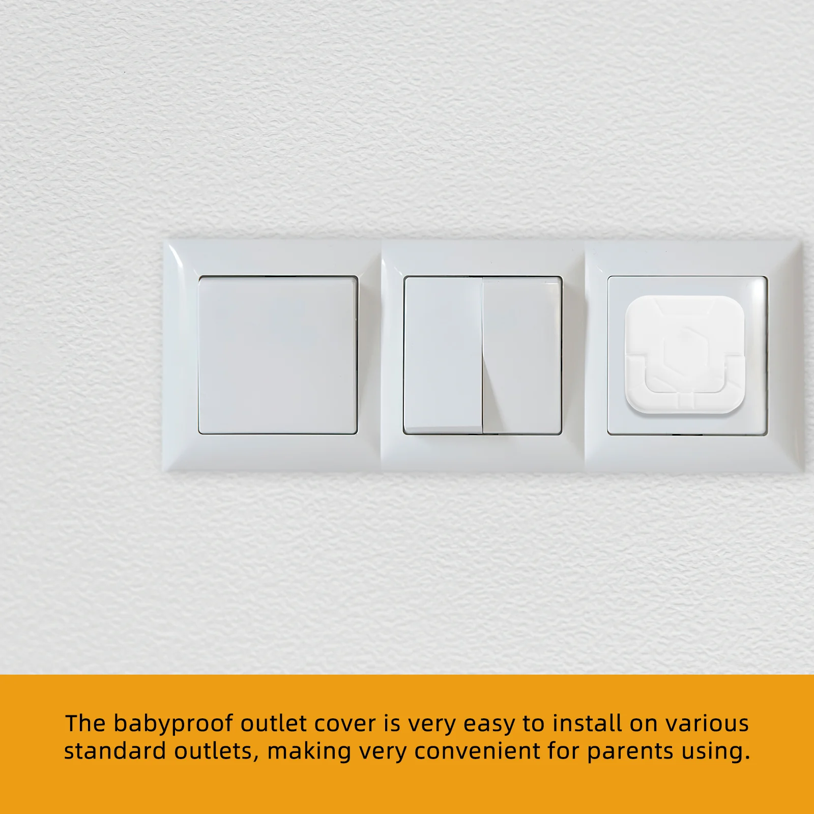 

12Pcs Babyproof Outlet Covers Child Safety Socket Protector Water Resistant Durable Protection Electric Outlet Covers