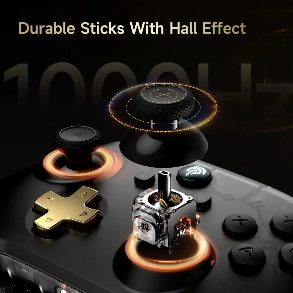 EasySMX D05 Wireless Gamepad für Nintendo Switch PC mit Ladestation RGB Hall Effect Joysticks Game Controller für Windows – Detail 4