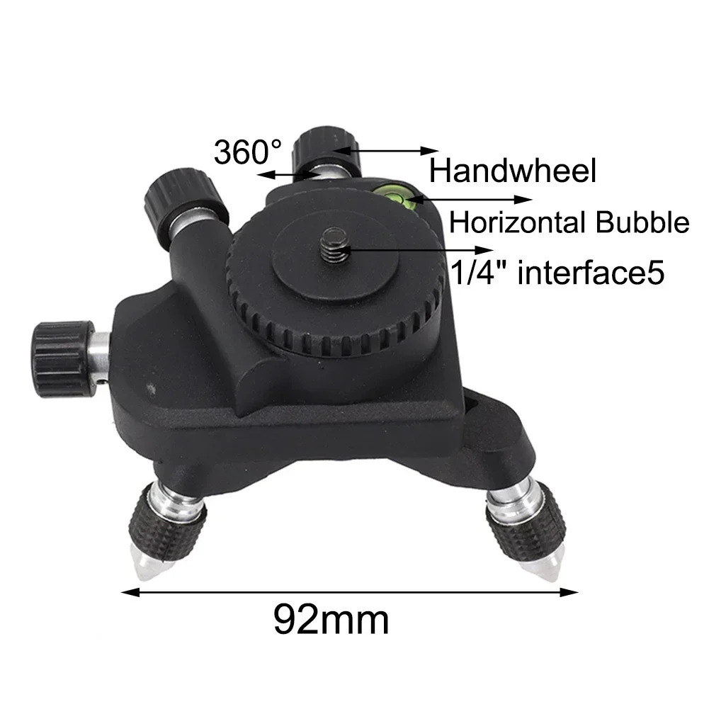 Durable Meter Bracket Construction Laser Level Tripod Measuring Parts Self Leveling Line 12 Lines 130*109*94mm