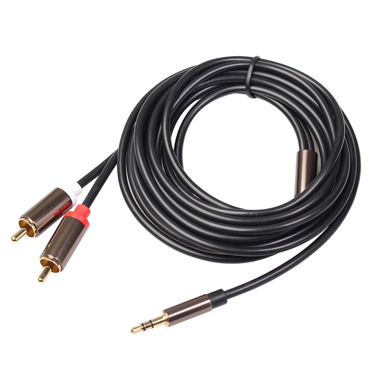 Cable Rca estéreo Hifi de 3,5 Mm a 2Rca Cable de Audio Aux Rca Jack 3,5 Y divisor para amplificadores Audio coche Aux teléfono móvil