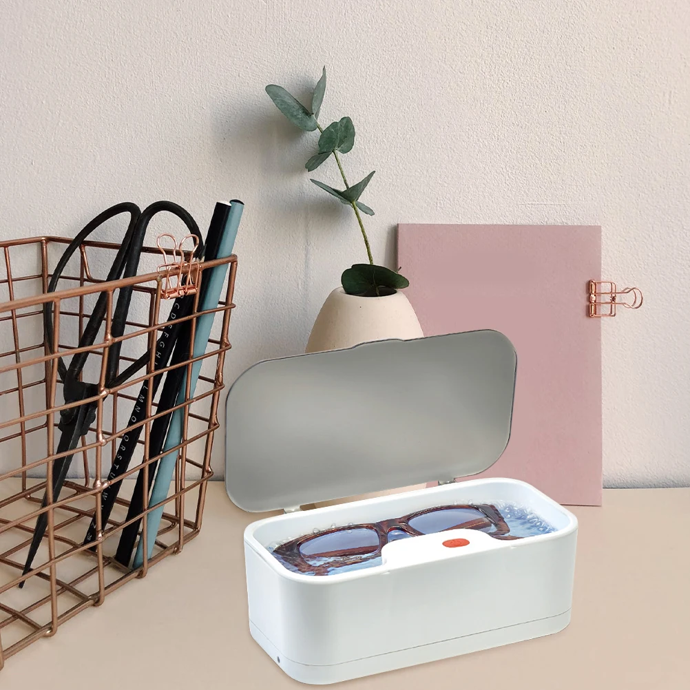 Portable Household Watch Cleaner Jewelry Washing Box High Frequency Vibration Cleaning Machine For Eyeglasses Rings Diamond