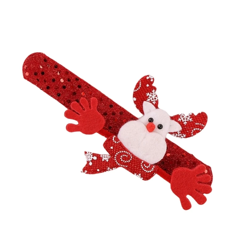 2025 New Christmas Themed Slap Bands for Kids and Family Durable Party Accessories