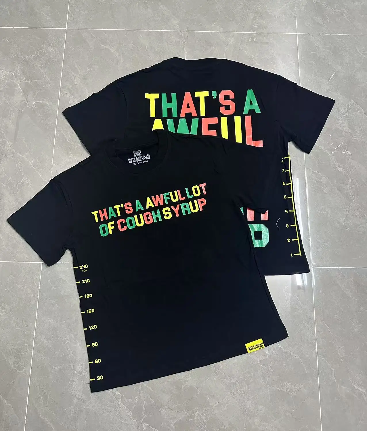 THAT'S A AWFUL LOT OF COUGH SYRUP Fashion printed loose-fitting men's and women's short-sleeved t-shirt