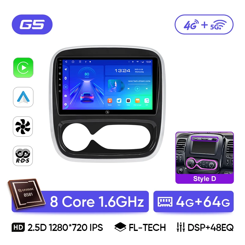 Ainavi Autoradio Voor Renault Trafic Opel Vivaro B 2014 2015 2016 2017 2018 Draadloze Carplay Android Auto Multimedia Speler