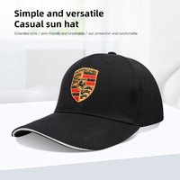 Porsche Car Logo Embroidery Snapback Baseball Cap Adjustable Casual Hats For Porsche 918 Taycan Panamera Cayenne Boxster Cayman