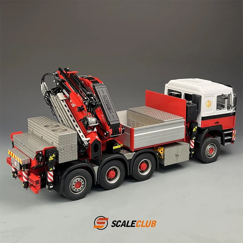 Scaleclub tamiya 1/14 F2000 8X8 with a rear wheels to F1650 with the car crane full metal remote control