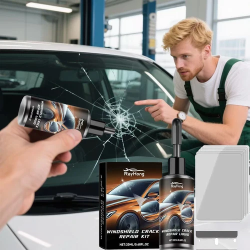 Líquido de reparación de grietas de parabrisas, kit de resina para reparación de ventanas de automóviles, herramienta de reparación de arañazos de vidrio, adhesivo de curado de vidrio, herramienta de mantenimiento de grietas