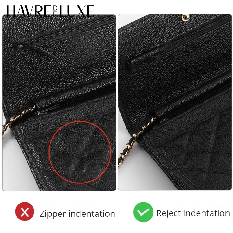 Anti-Damage Zipper Bag para Chanel 19woc, capa protetora, Cf pele de carneiro, estojo de couro anti-risco, acessórios